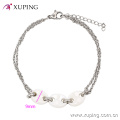 74418-xuping vietnã moda jóias cor prata encantos de cerâmica para pulseiras de charme